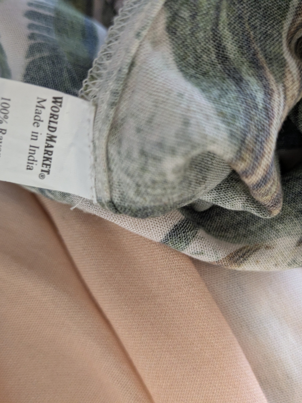 Cost Plus World Market Pale Pink Tropical & Butterfly Kimono Robe - Picture 5 of 5